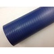 Folie autocolant Albastru Carbon 125cm x 30cm, iesire in relief, eliminare a bulelor de aer