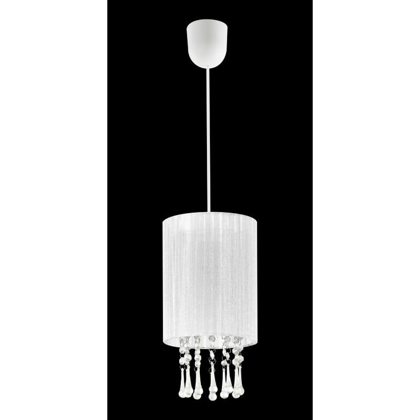 Lampa suspendata Venice Lampex, E27, 1x60 W, Alb