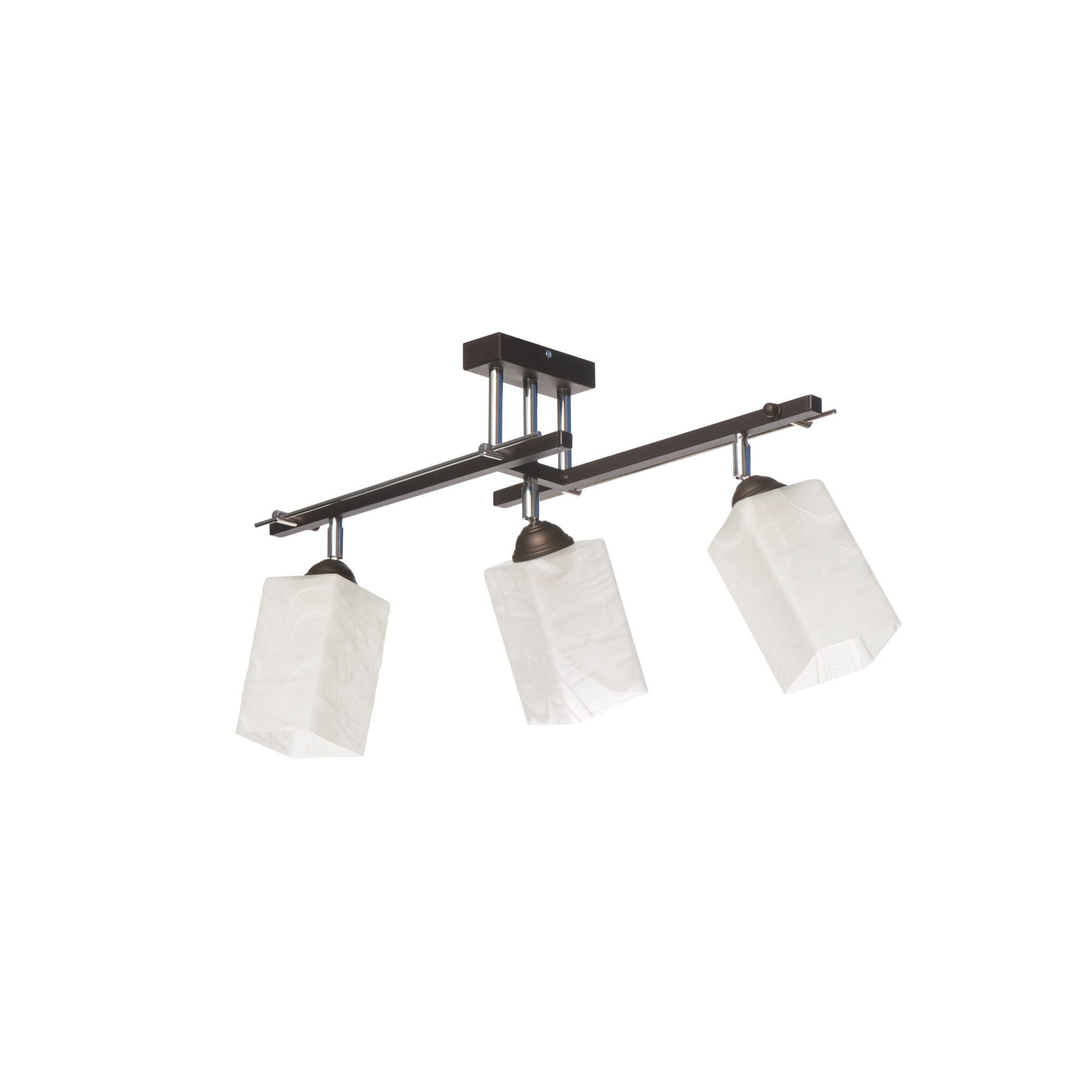 Lustra Elda 3 Lampex, Maro/Alb, 3 x 60 W