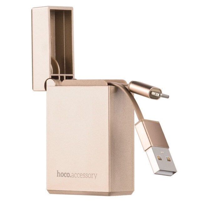 Cablu date si incarcare Hoco UPL17 Apple Lightning auriu