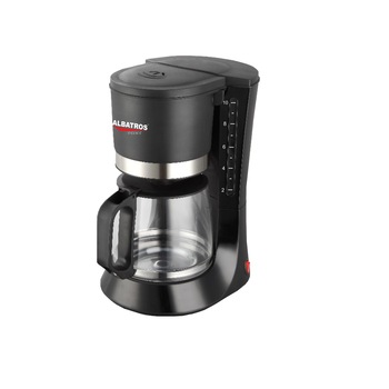 Cafetiera Albatros 680 W, 1.2 l, capacitate 10 cesti, functie antipicurare, negru Cafetiera Albatros 680 W, 1.2 l, capacitate 10 cesti, functie antipicurare, negru
