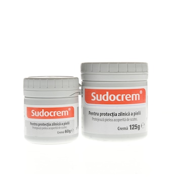 Set Sudocrem, Crema blanda si eficienta pentru bebelusi cu rol in reducerea riscului de infectie la nivelul pielii, 125+60 g Set Sudocrem, Crema blanda si eficienta pentru bebelusi cu rol in reducerea riscului de infectie la nivelul pielii, 125+60 g