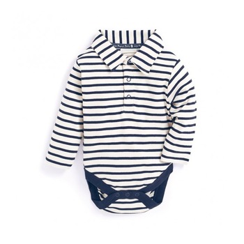 Body copii Breton Poloshirt Jojo Maman Bebe Body copii Breton Poloshirt Jojo Maman Bebe