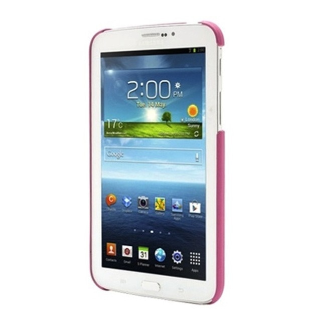Husa hard slim plastic roz trandafiriu pentru Samsung Galaxy Tab 3 P3200 (SM-T211) , P3210 (SM-T210)