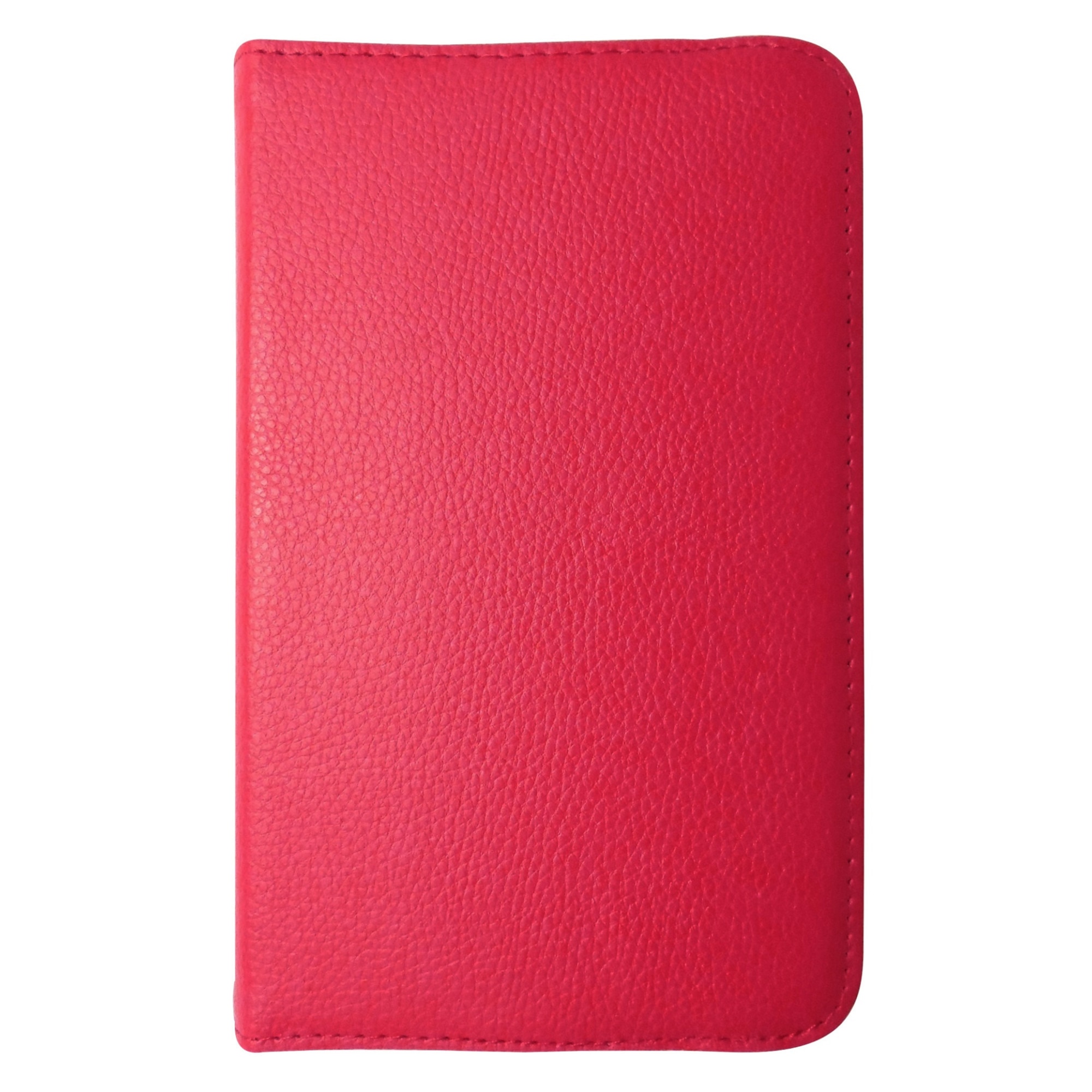 Husa tip carte rosie cu stand rotativa pentru Samsung Galaxy Tab 3 P3200 (SM-T211), P3210 (SM-T210)