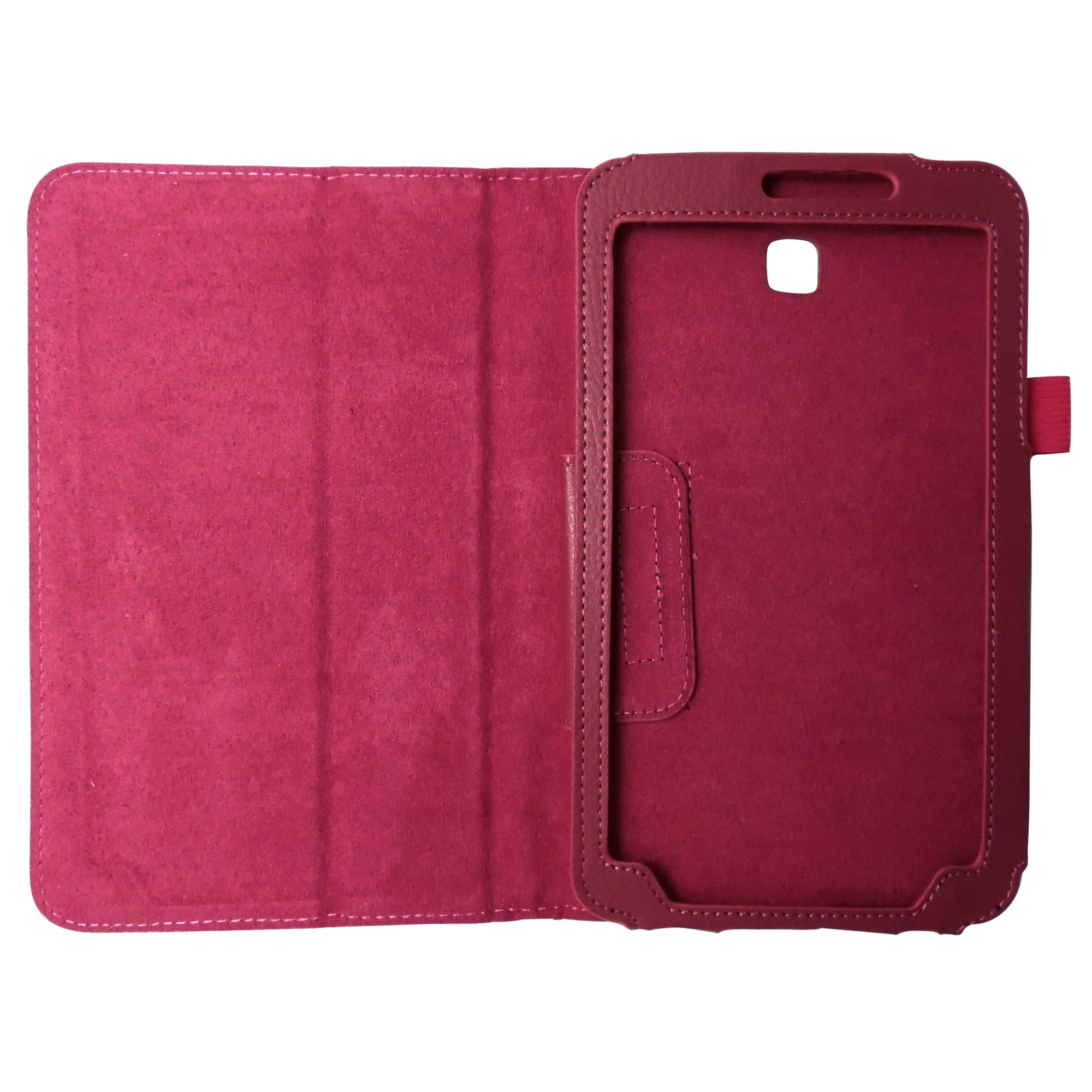 Husa tip carte rosie cu stand pentru Samsung Galaxy Tab 3 P3200 (SM-T211), P3210 (SM-T210)