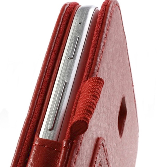 Husa tip carte rosie cu stand pentru Samsung Galaxy Tab 3 P3200 (SM-T211), P3210 (SM-T210)