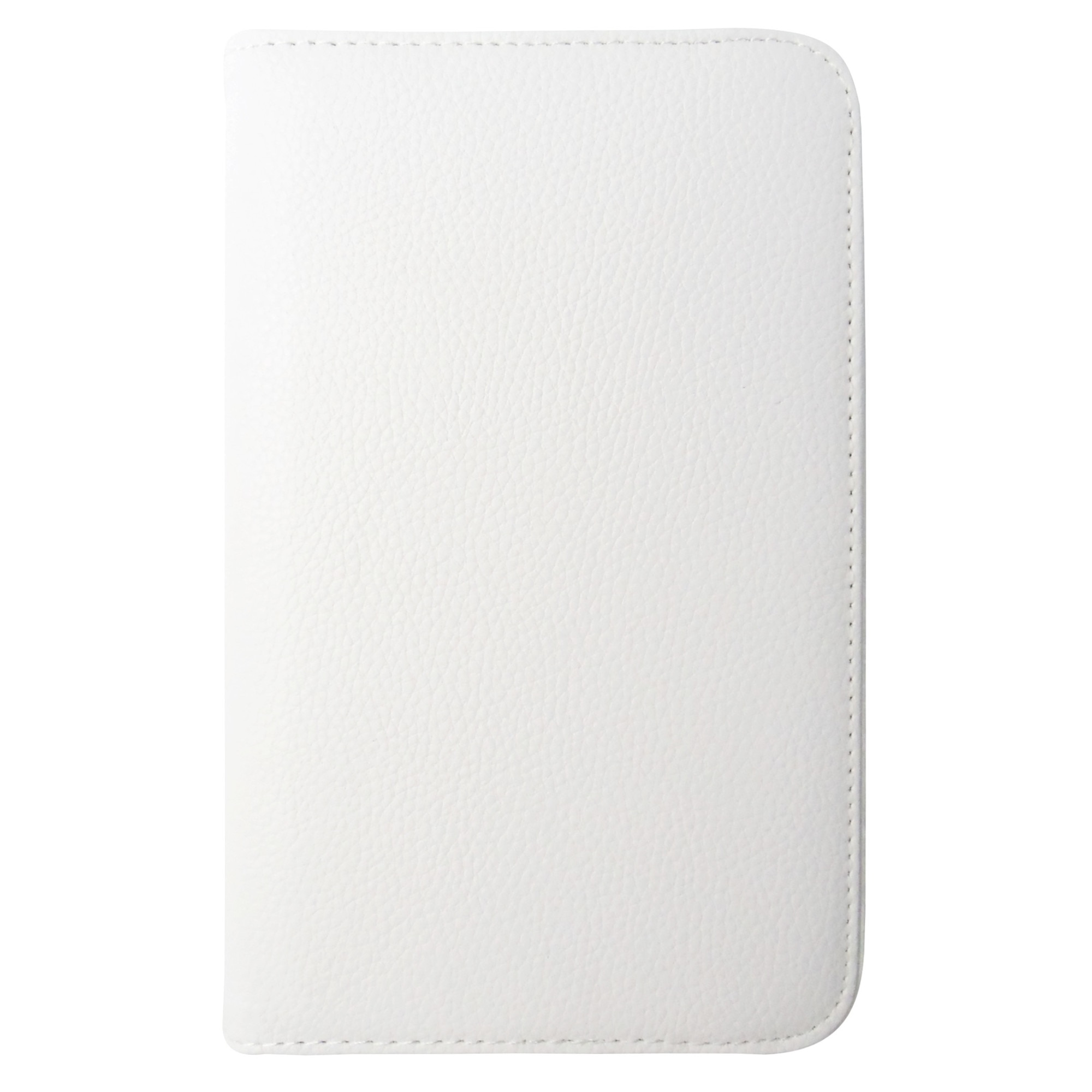 Husa tip carte alba (interior alb) cu stand rotativa pentru Samsung Galaxy Tab 3 P3200 (SM-T211), P3210 (SM-T210)