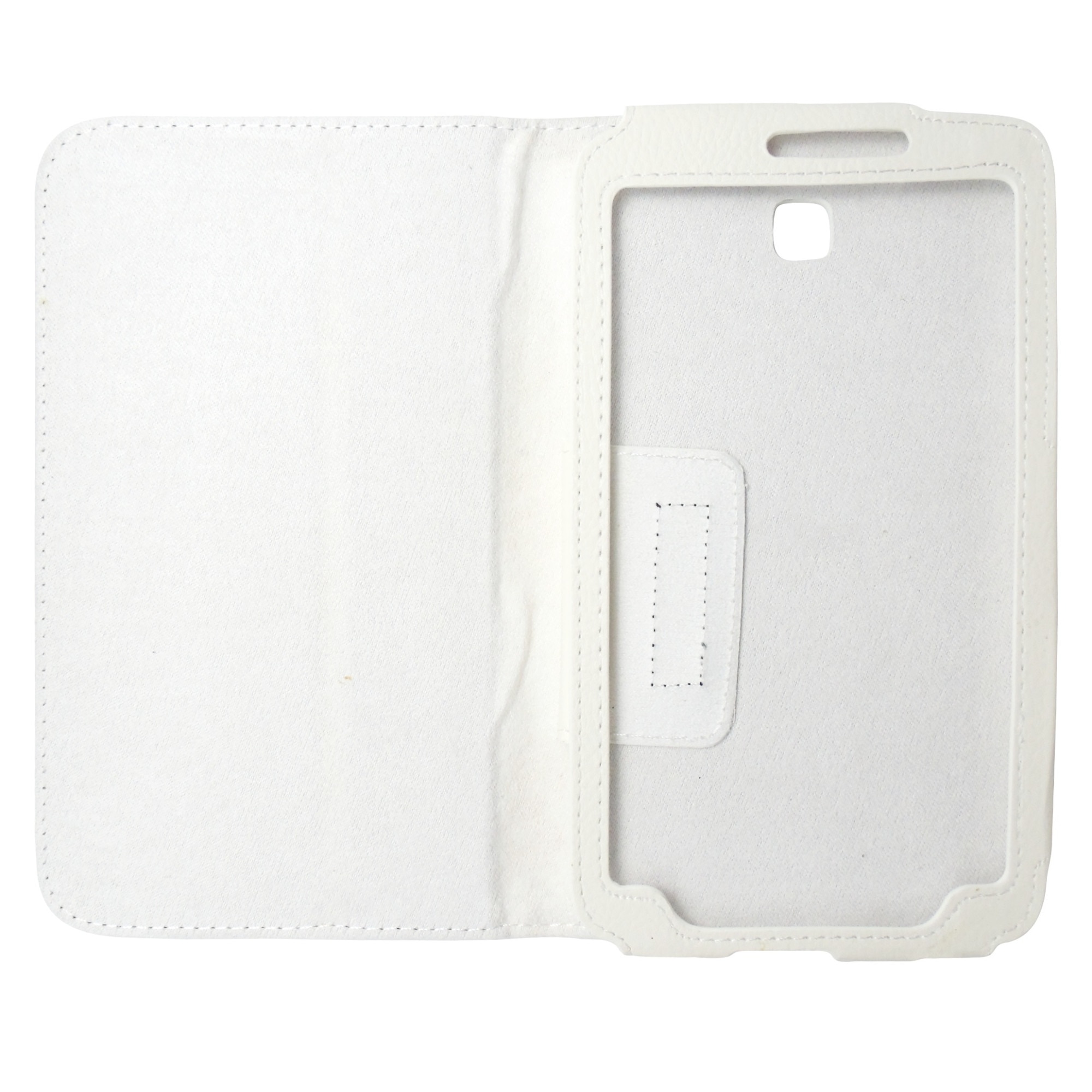 Husa tip carte alba cu stand pentru Samsung Galaxy Tab 3 P3200 (SM-T211) / P3210 (SM-T210)