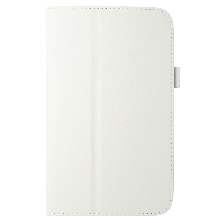 Husa tip carte alba cu stand pentru Samsung Galaxy Tab 3 P3200 (SM-T211) / P3210 (SM-T210)