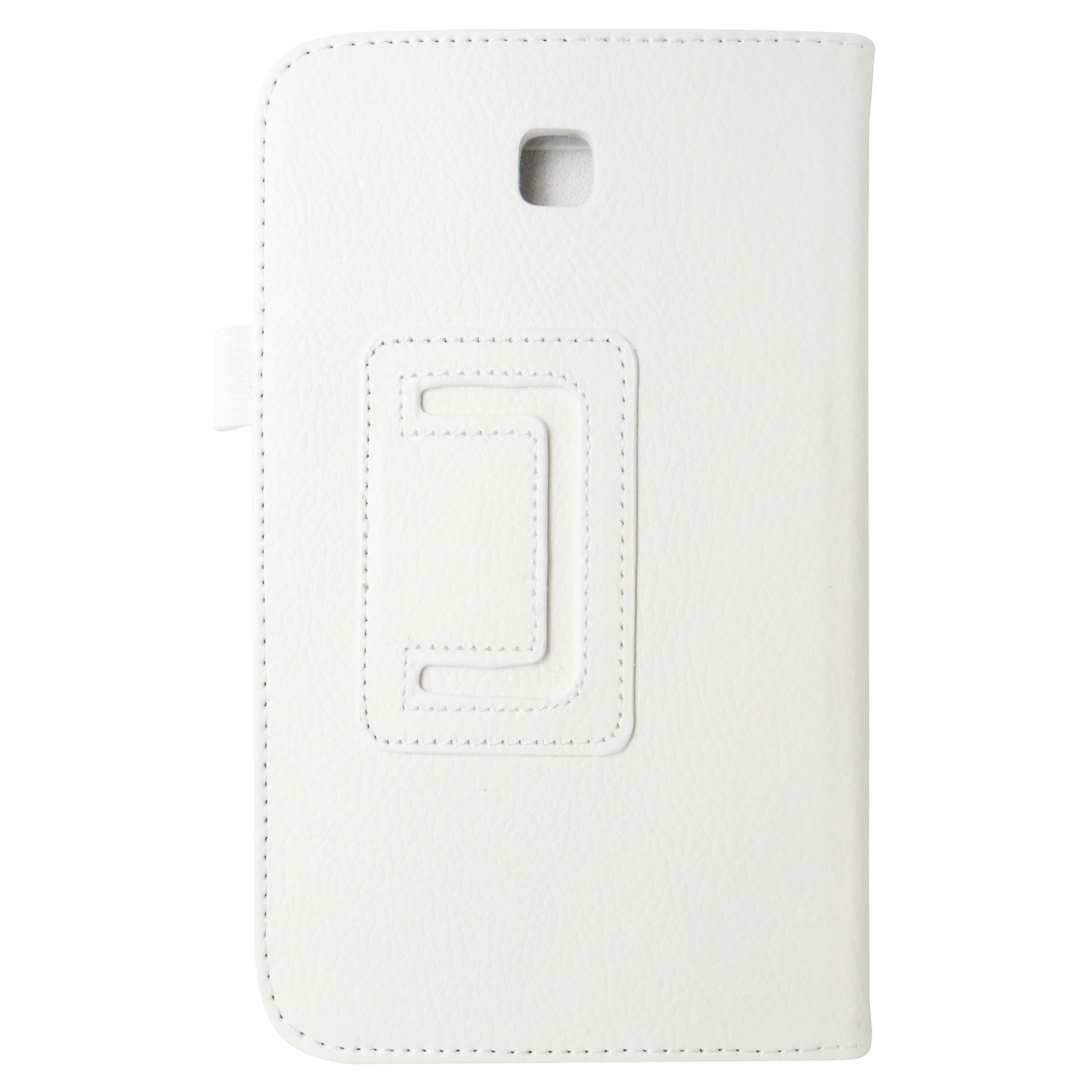 Husa tip carte alba cu stand pentru Samsung Galaxy Tab 3 P3200 (SM-T211) / P3210 (SM-T210)