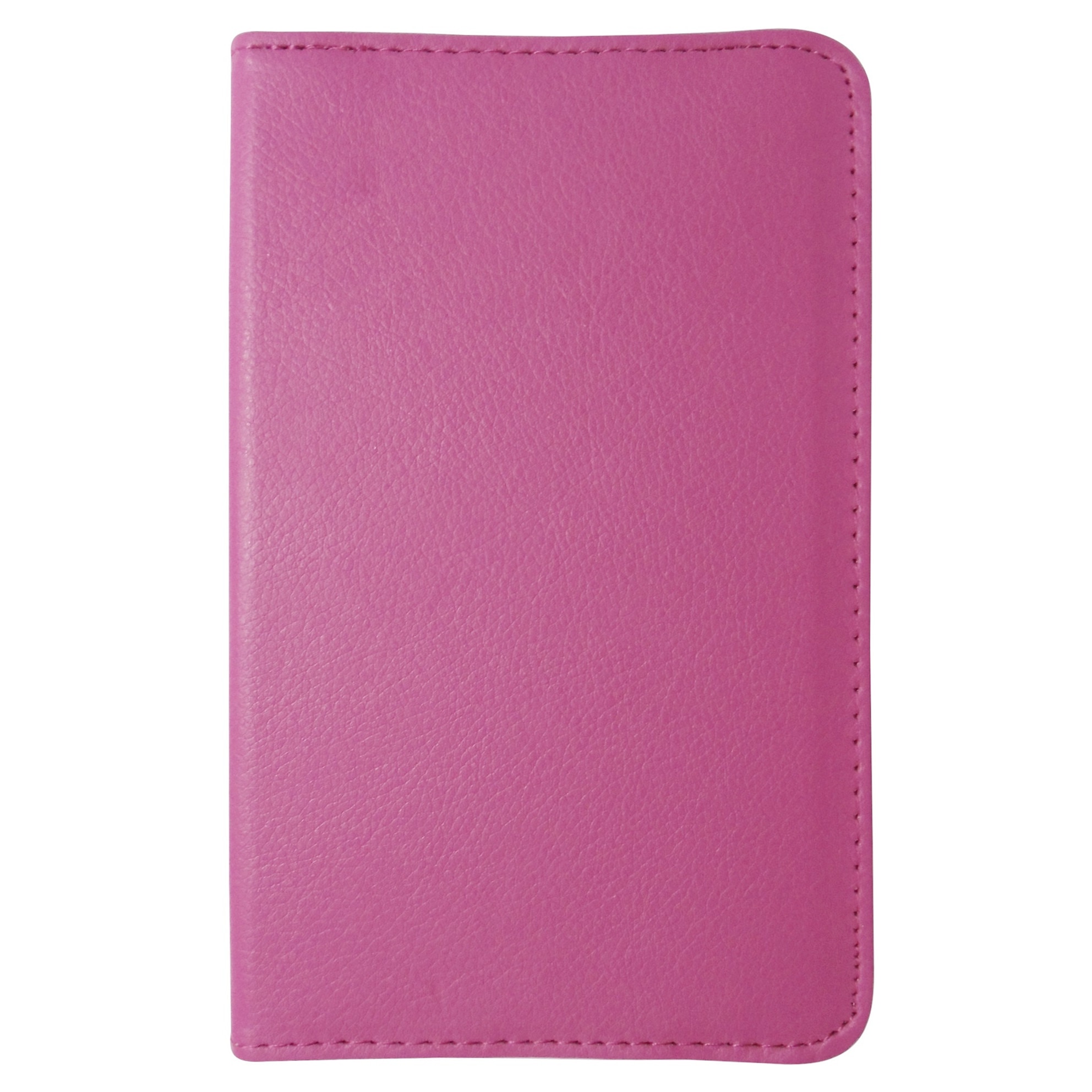Husa tip carte roz ciclam rotativa cu stand pentru Samsung Galaxy Tab 3 P3200 (SM-T211), P3210 (SM-T210)