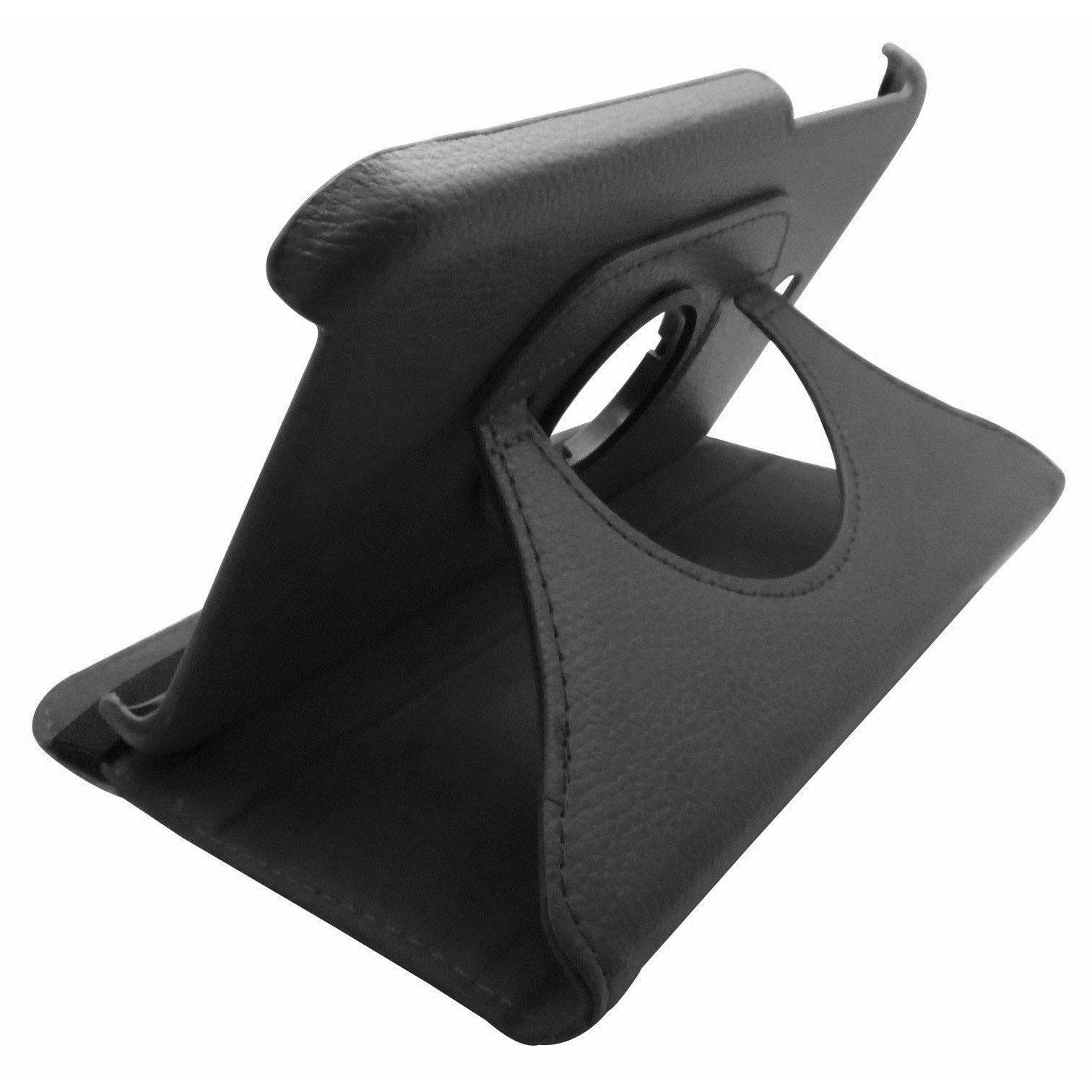 Husa tip carte neagra rotativa cu stand pentru Samsung Galaxy Tab 3 P3200 (SM-T211), P3210 (SM-T210)