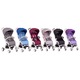 Carucior cu lumini de noapte Bebumi Spotlight, compact, red wine