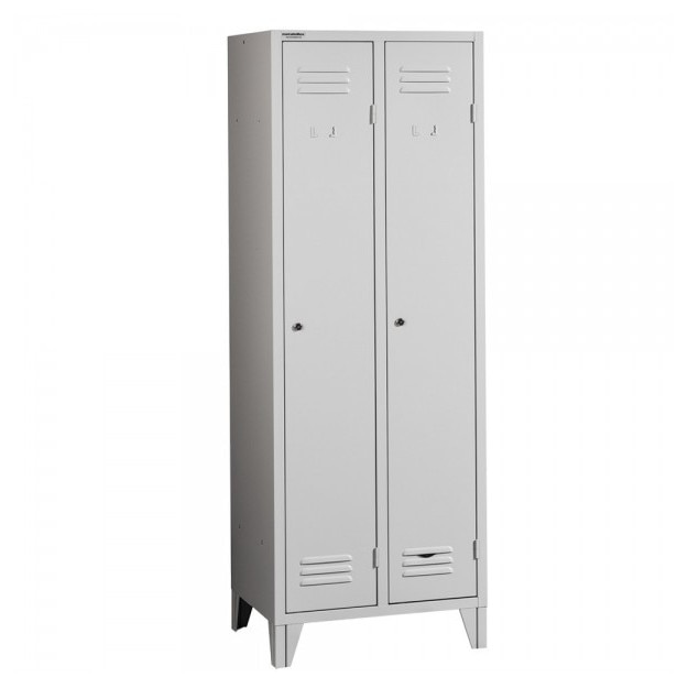 Vestiar metalic cu 2 usi si picioare 600x450x1920 mm (LxlxH), ECO+