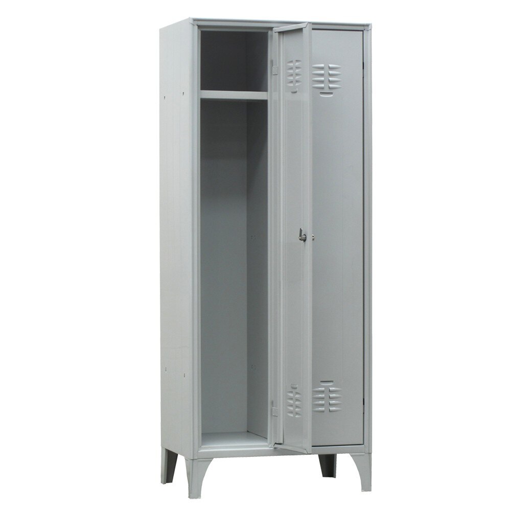 Vestiar metalic cu picioare si 2 usi 116/02, 600x500x1800 mm (LxlxH), Italia