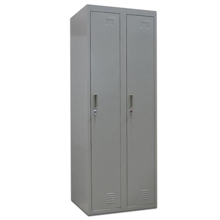 Vestiar metalic cu 2 usi, 600x500x1800 mm (LxlxH), Zero