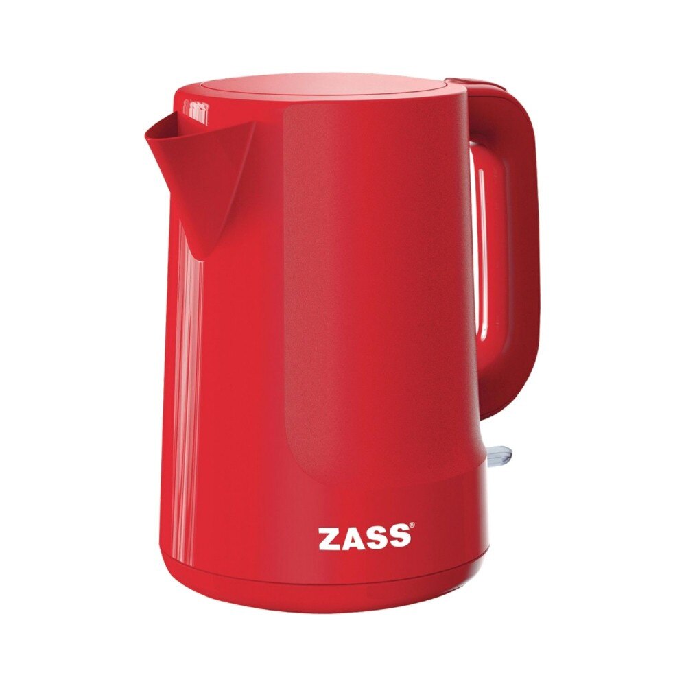 Fierbator de apa electric ZASS 2200 W, 1.7 l, oprire automata, indicator nivel apa, rosu