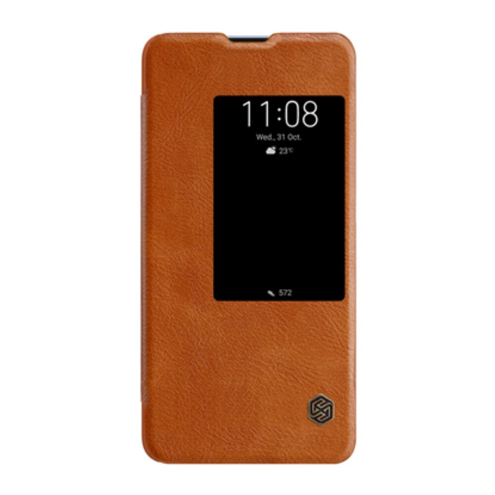 Husa tip carte Nillkin Qin pentru Huawei Mate 20, maro