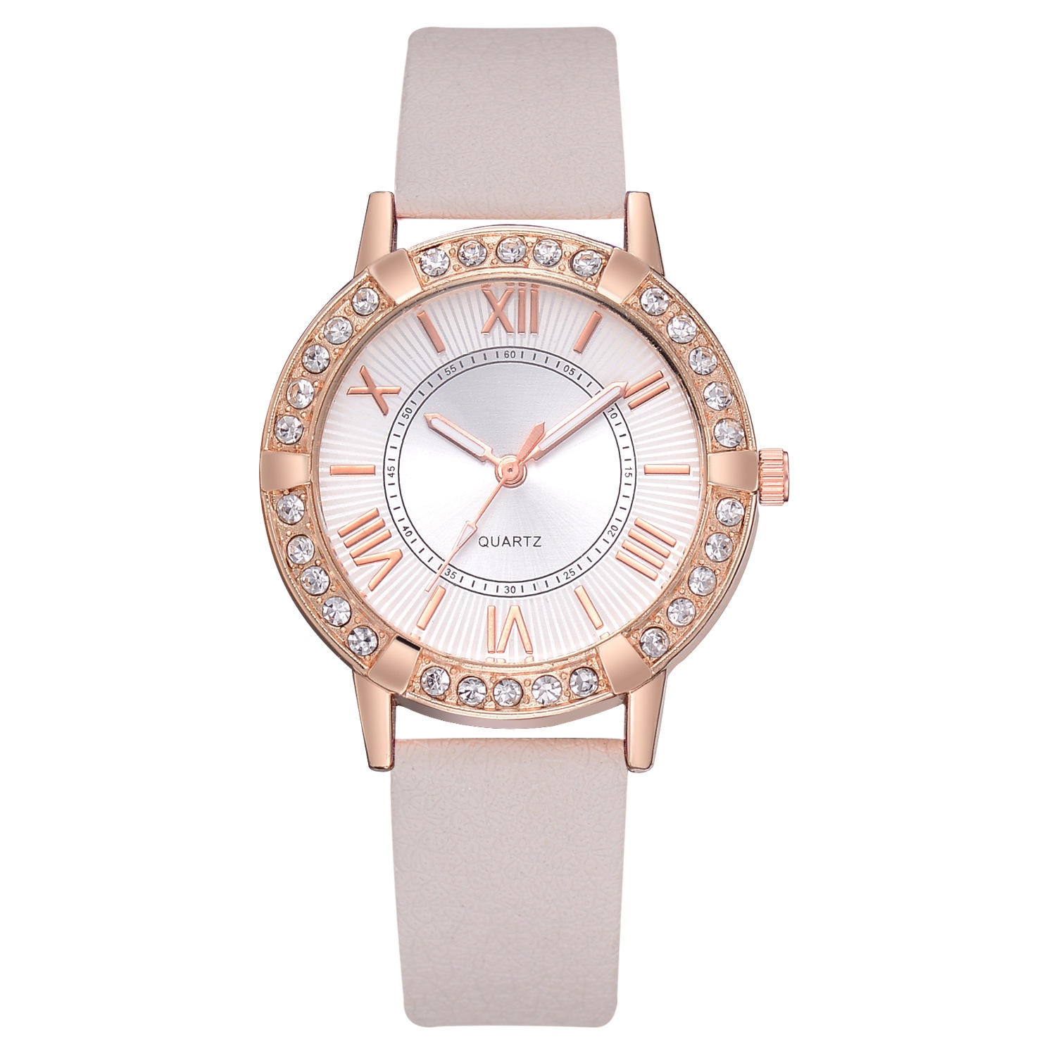 Ceas de dama Quartz Roman Stones, Crem