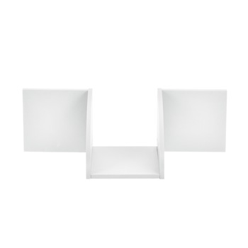 Set Design Retro Style, 1 raft perete Modell 26, en.casa, MDF, alb mat lacuit Set Design Retro Style, 1 raft perete Modell 26, en.casa, MDF, alb mat lacuit