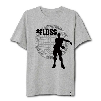 Epic Games, Tricou Fortnite #Floss, Gri, 152 cm Epic Games, Tricou Fortnite #Floss, Gri, 152 cm