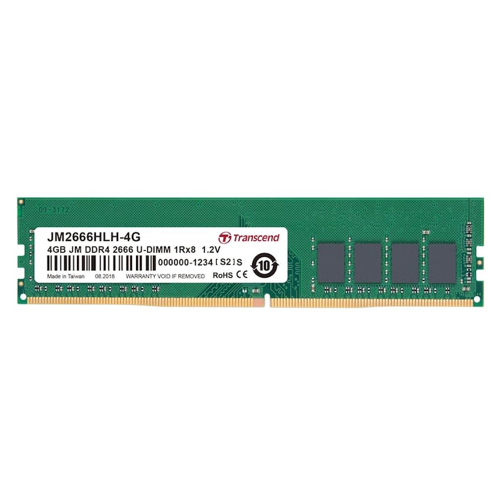 Transcend JM 4GB DDR4 2666 U-DIMM памет