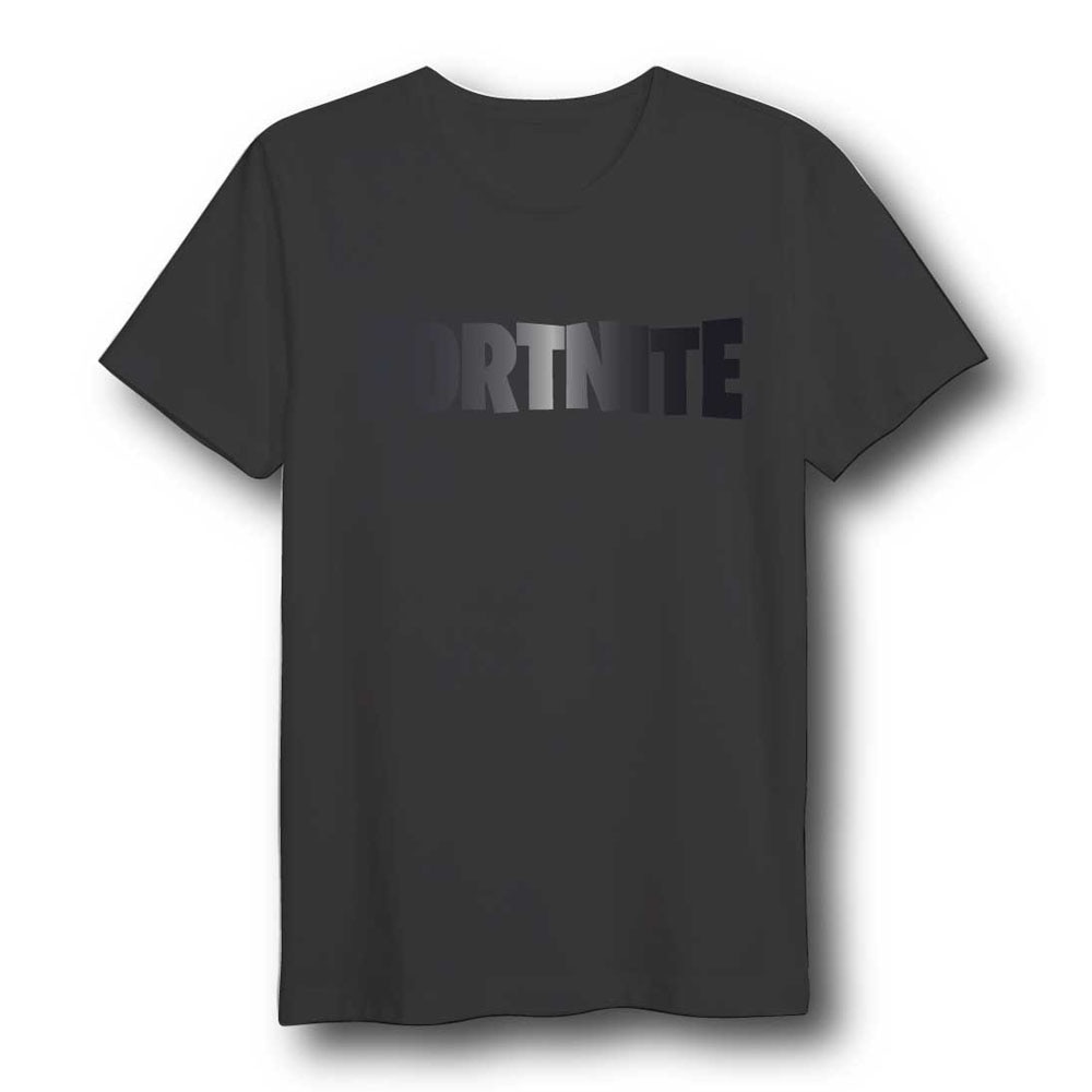 Epic Games, Tricou Fortnite Logo, Bumbac, Negru