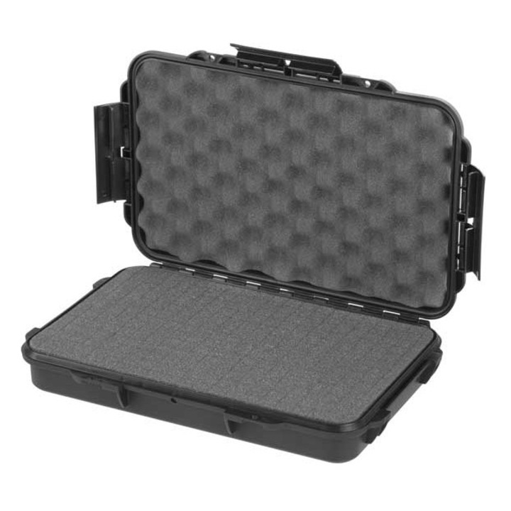 MAXI Műanyag koffer 350x230x59 mm, IP 67, fekete