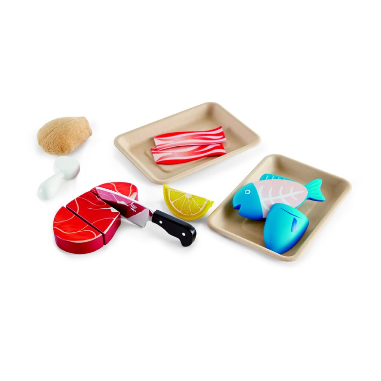 Set de bucatarie din lemn Hape - peste