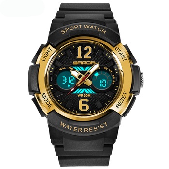 Ceas pentru copii SANDA Sport, Negru / Galben Ceas pentru copii SANDA Sport, Negru / Galben