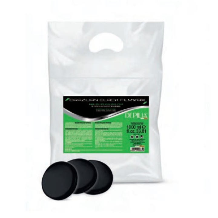 Ceara Epilat Elastica discuri Brazilian hot wax, Depilia Italy, Negru, 1kg