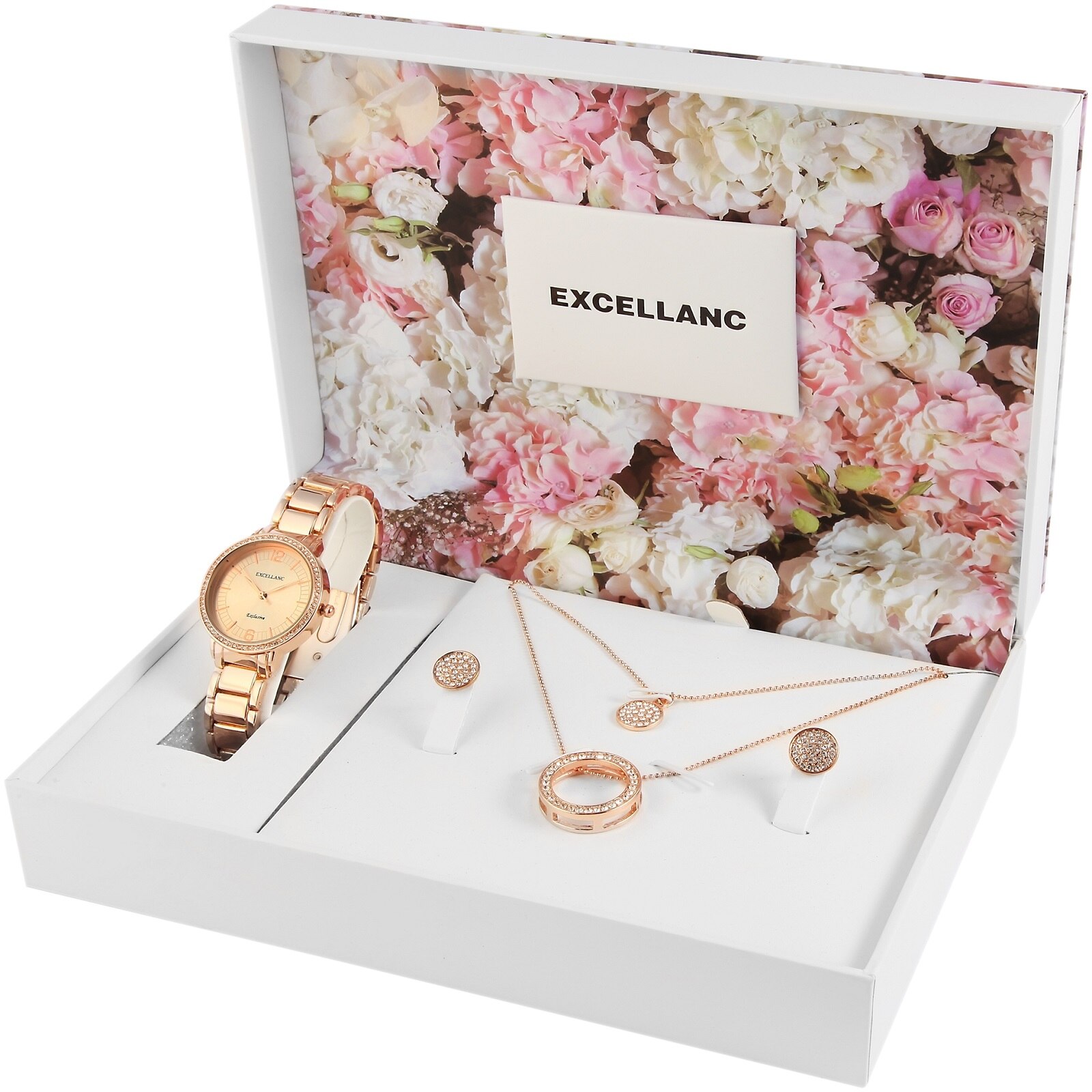 Set cadou, ceas si bijuterii Excellanc