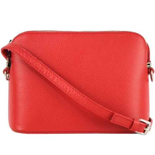 Poseta Violetta din piele naturala pentru femei, rosu