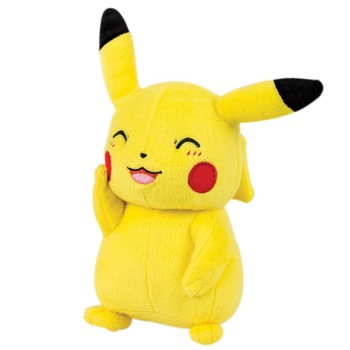 Jucarie de plus Pokemon, Pikachu Smile ,26 cm , Galben Jucarie de plus Pokemon, Pikachu Smile ,26 cm , Galben