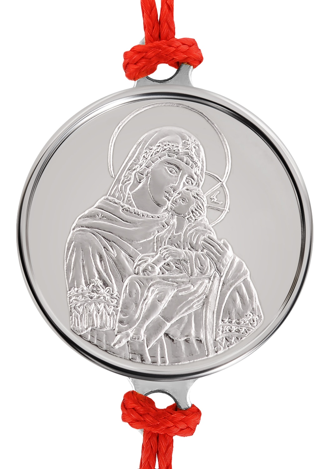 Bratara din argint Fecioara Maria cu Hristos infant 1.2 g