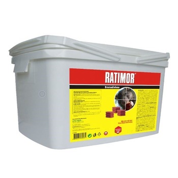 Otrava Raticid Bloc Cerat (PARAFINA) pentru Soareci si Sobolani - 10 KG, RATIMOR Otrava Raticid Bloc Cerat (PARAFINA) pentru Soareci si Sobolani - 10 KG, RATIMOR