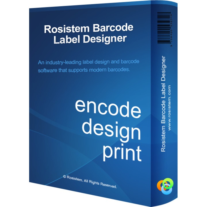 Barcode Label Designer, Rosistem, limba engleza
