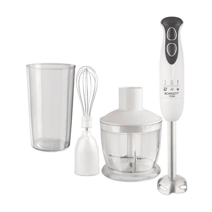 Scarlett SC-HB42F28 750W fehér-fekete botmixer szett