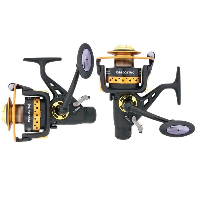 Set 2 Mulinete, Reelsking, KV6000, pentru pescuit la crap / stationar, 5R, cu baitrunner