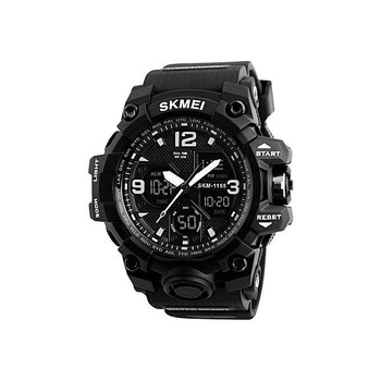 Ceas barbatesc, Skmei, Cronograf, Army, Militar, Sport, Digital, Rezistent la apa si socuri, culoare Negru Ceas barbatesc, Skmei, Cronograf, Army, Militar, Sport, Digital, Rezistent la apa si socuri, culoare Negru