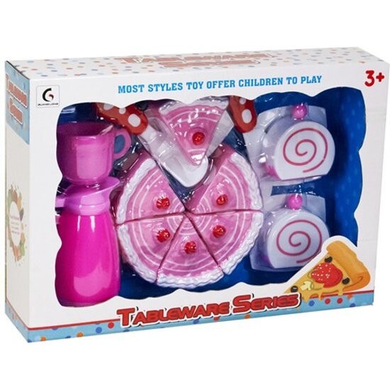 Set de bucatarie John Toys Tableware cu tort si ceai