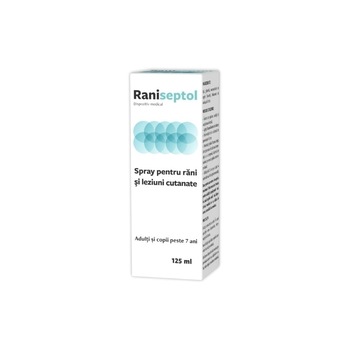 Raniseptol Spray pentru Rani si Leziuni Cutanate 125 ML Raniseptol Spray pentru Rani si Leziuni Cutanate 125 ML