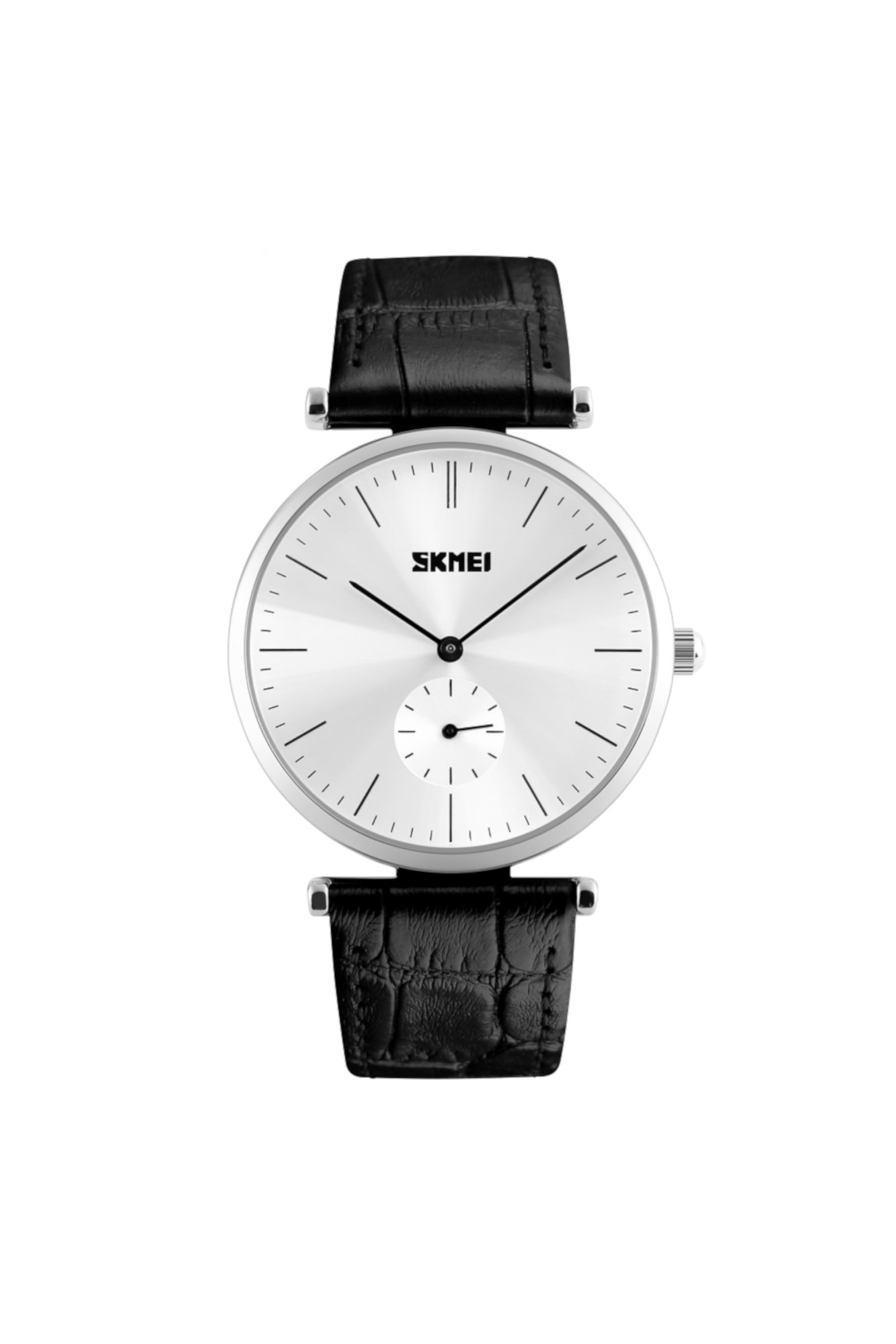 Ceas Skmei Quartz, Bratara Piele, Negru