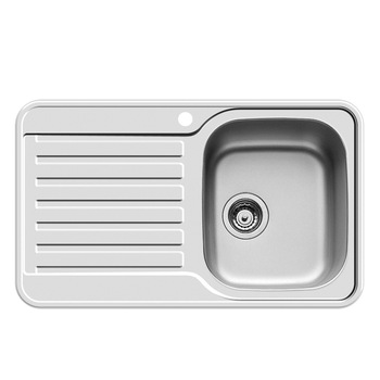 Chiuveta bucatarie iMK® inox leinen Pyramis Space Mini cuva pe dreapta 80 x 48 cm AN Chiuveta bucatarie iMK® inox leinen Pyramis Space Mini cuva pe dreapta 80 x 48 cm AN