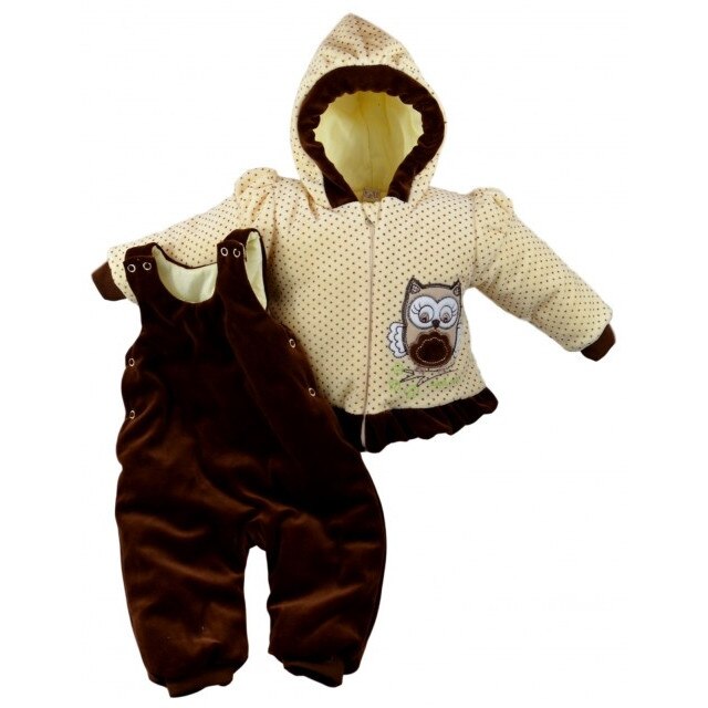 Compleu captusit bebelusi crem - Bufnita, 6 luni
