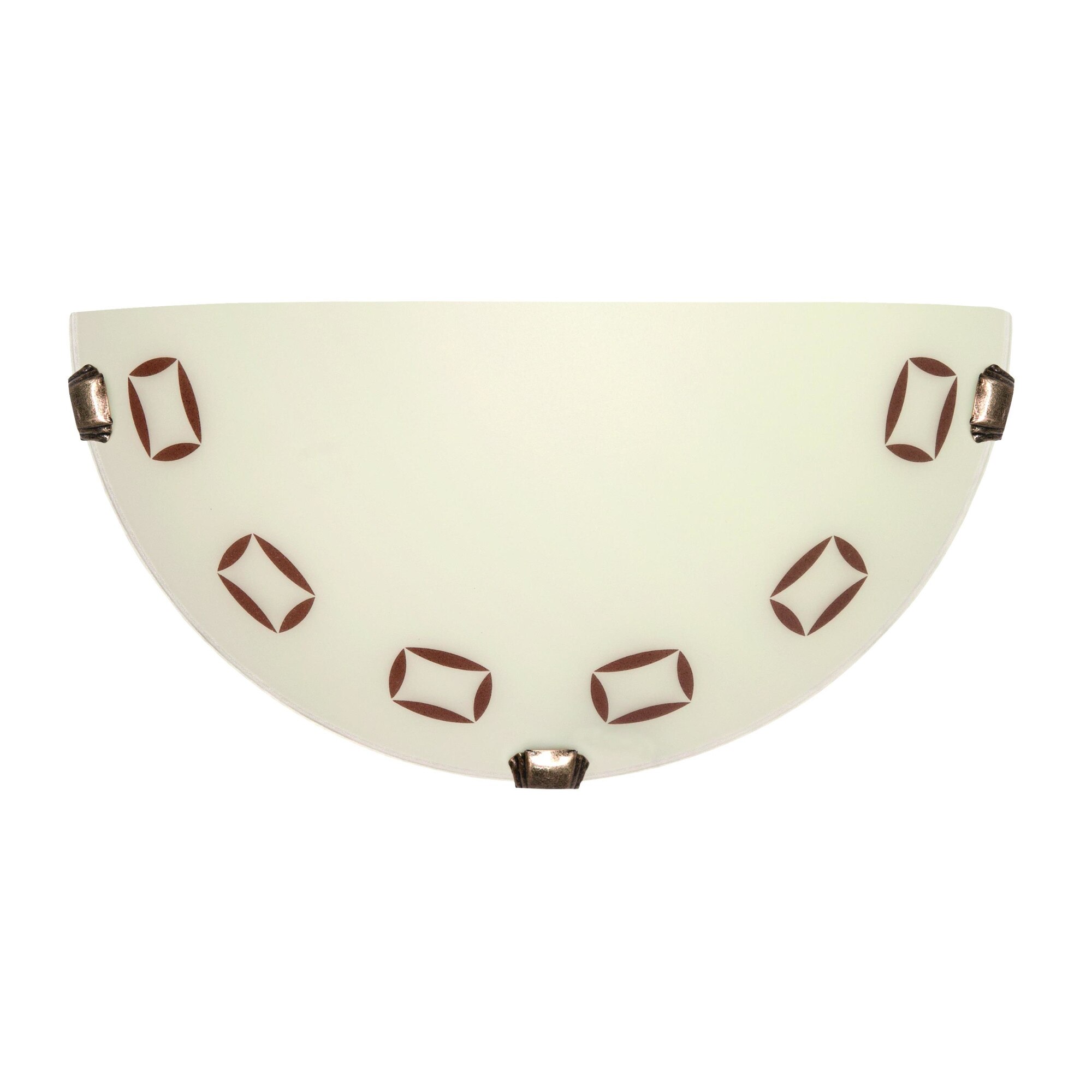 Aplica K1 Roma din sticla/metal 1x60W, Lampex, Bej