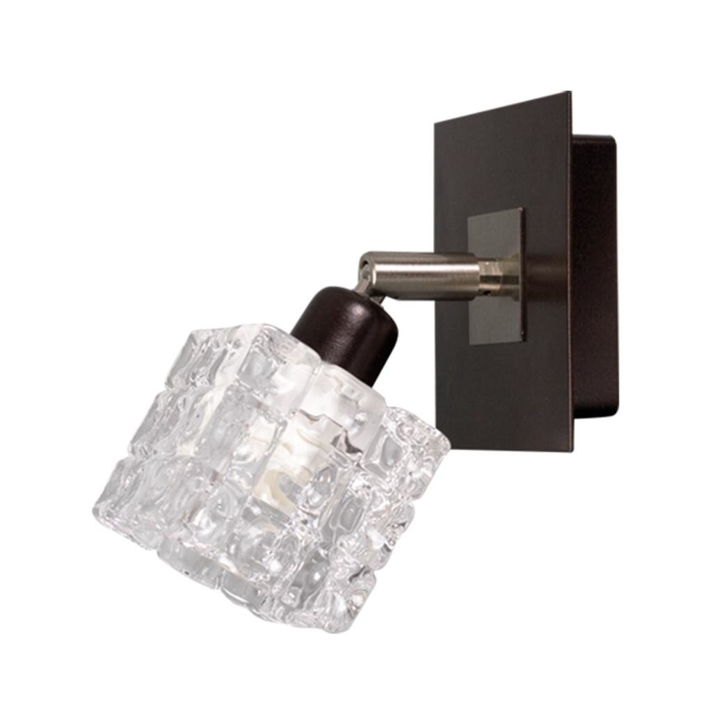 Aplica Lampex, E14, 1x40 W, Maro/Argintiu