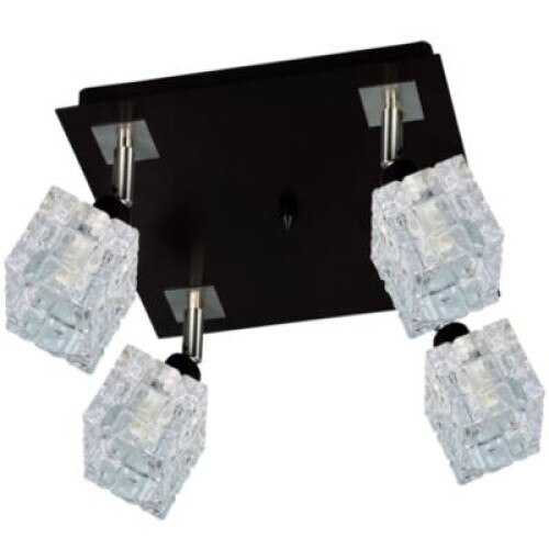 Plafoniera Lampex Forma 4, Maro/Argintiu