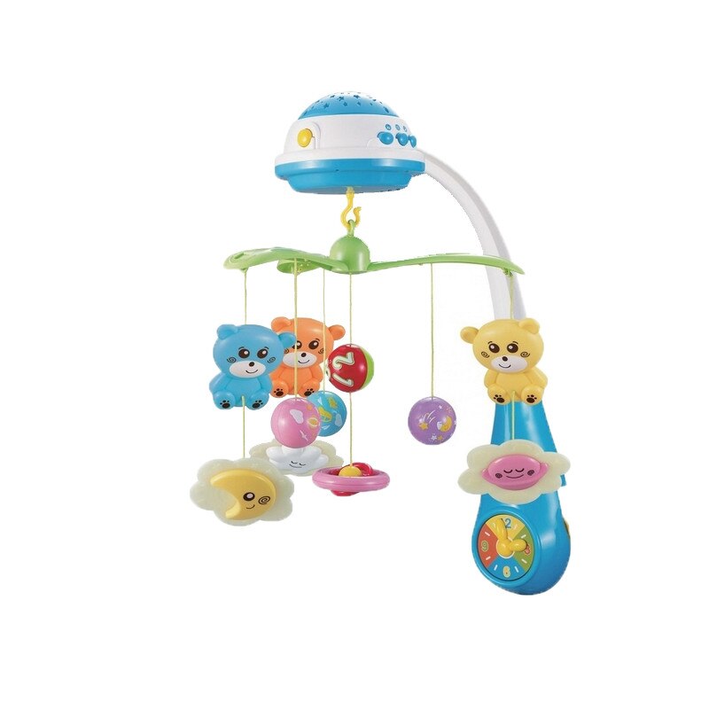 Carusel muzical ursuleti Baby Mix PL-408930, Albastru